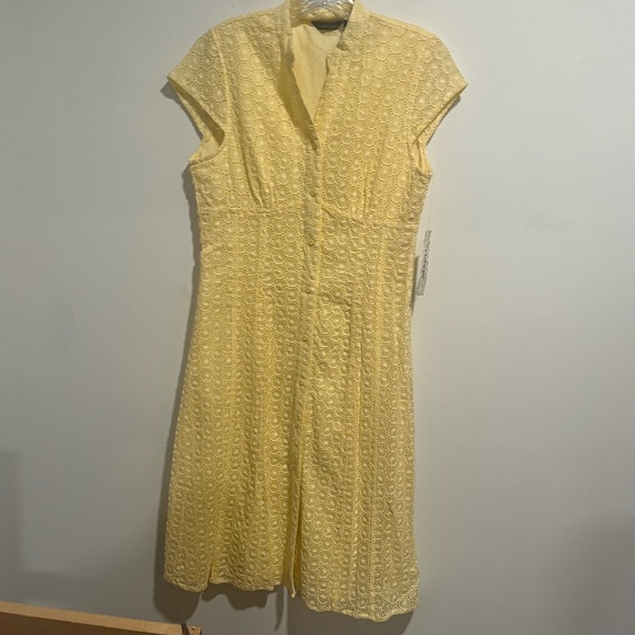 Ecologie Eyelet Lace Cap Sleeve A Line Dress - Picture 4 of 14